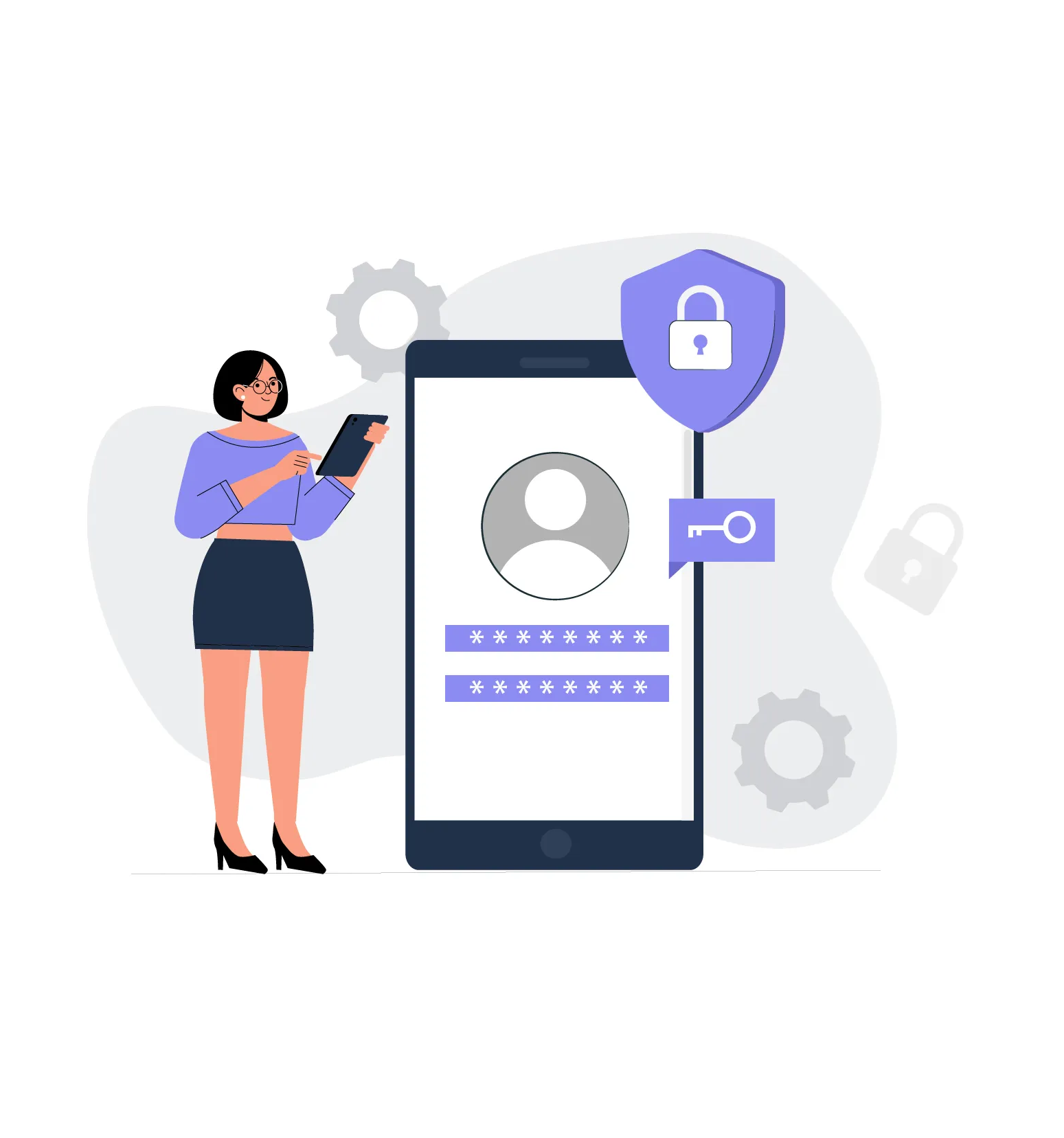 Secure Login Illustration